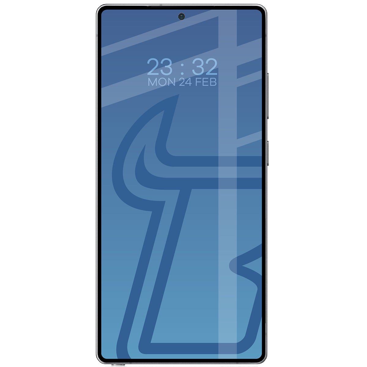 Gehärtetes Glas für Galaxy S25 Ultra, Bizon Glass Edge, Schwarzer Rahmen