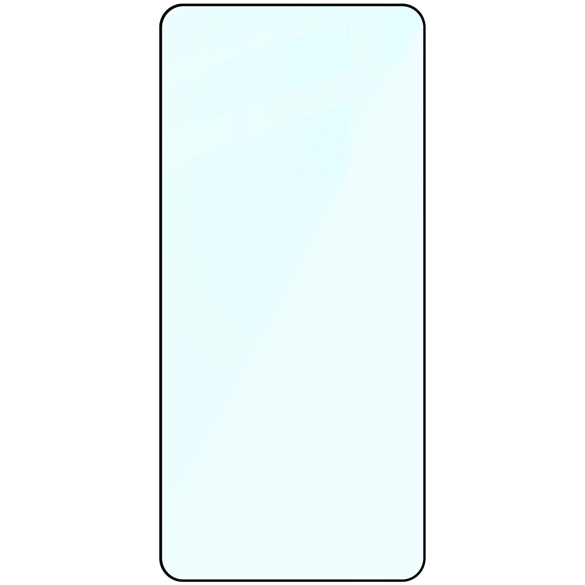 Gehärtetes Glas für Galaxy S26 Plus / S25 Edge, Bizon Glass Edge, Schwarzer Rahmen