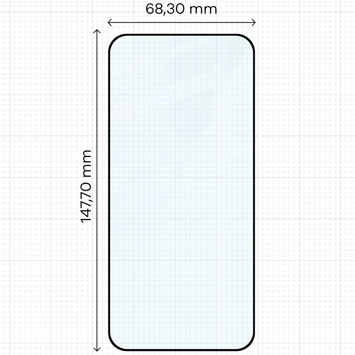 Gehärtetes Glas für Vivo X200 FE, Bizon Glass Edge 2, Schwarzer Rahmen