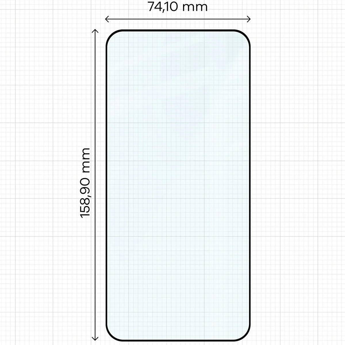 Gehärtetes Glas für Xiaomi 15T / 15T Pro, Bizon Glass Edge 2, Schwarzer Rahmen