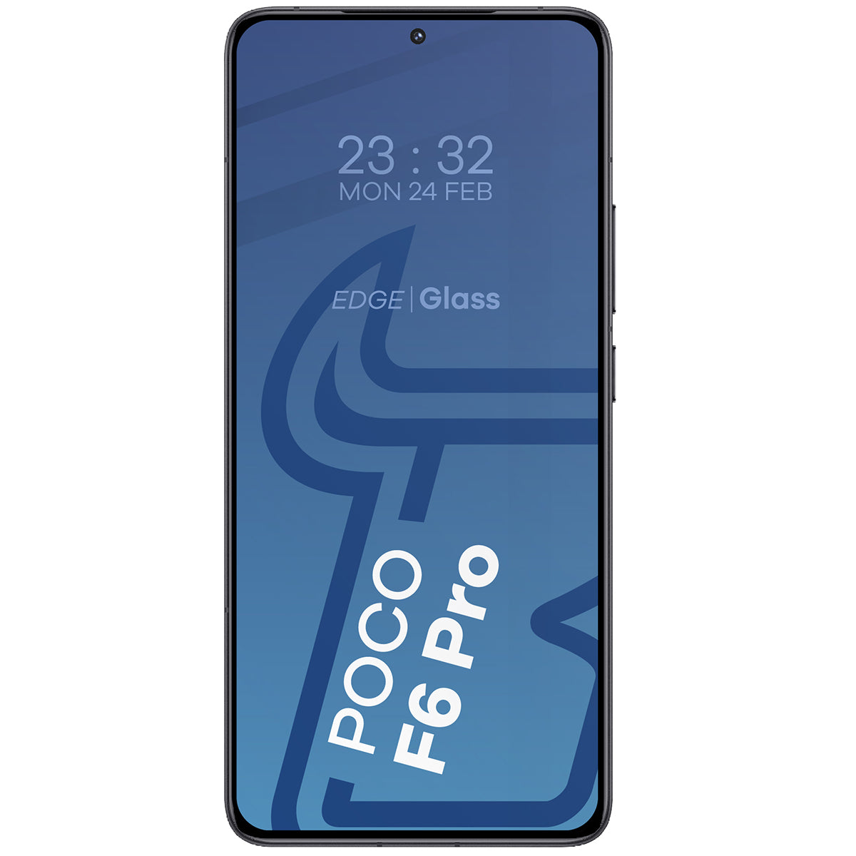 Gehärtetes Glas für Xiaomi Poco F6 Pro, Bizon Glass Edge, Schwarz