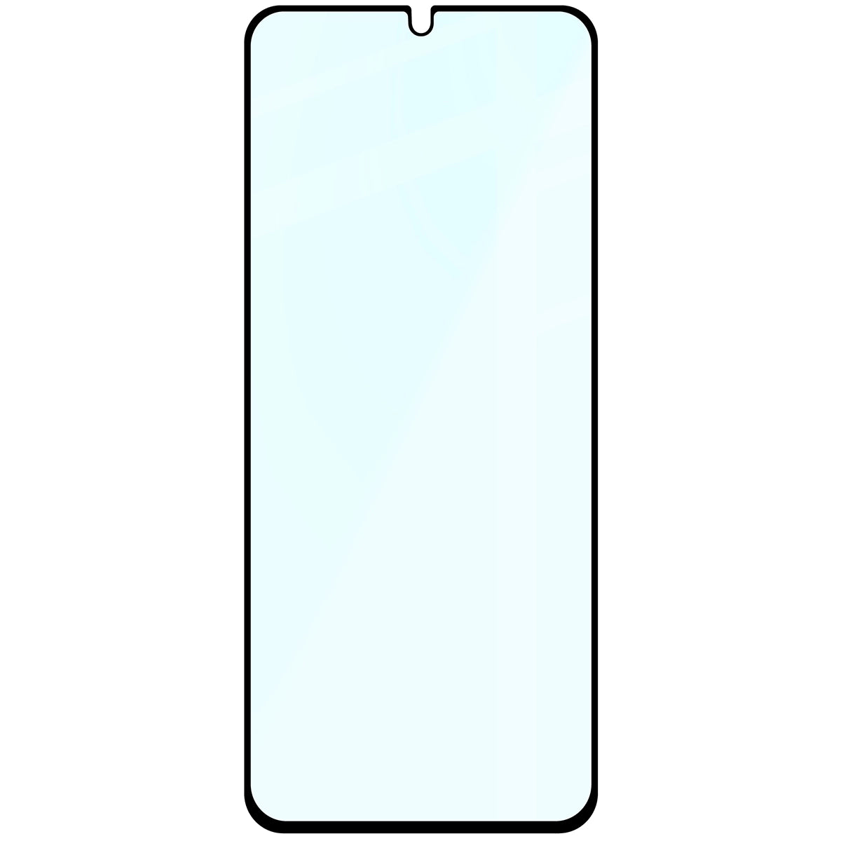 Gehärtetes Glas für Xiaomi Redmi A5 4G/Poco C71, Bizon Glass Edge 2, Schwarzer Rahmen
