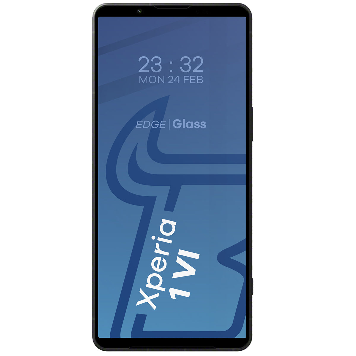 Gehärtetes Glas für Sony Xperia 1 VI, Bizon Glass Edge 2, Schwarz