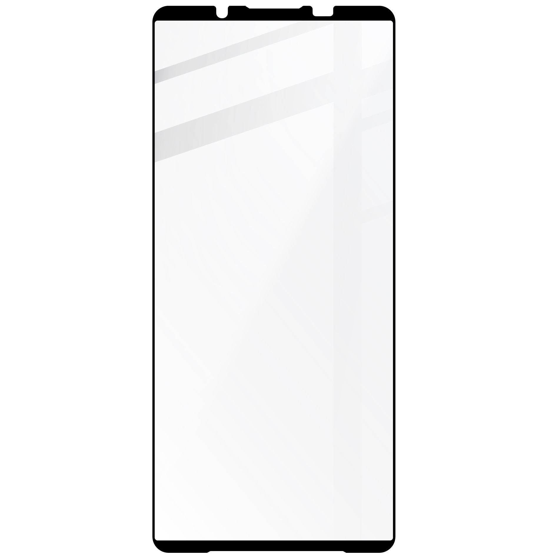 Gehärtetes Glas für Sony Xperia 1 VI, Bizon Glass Edge 2, Schwarz