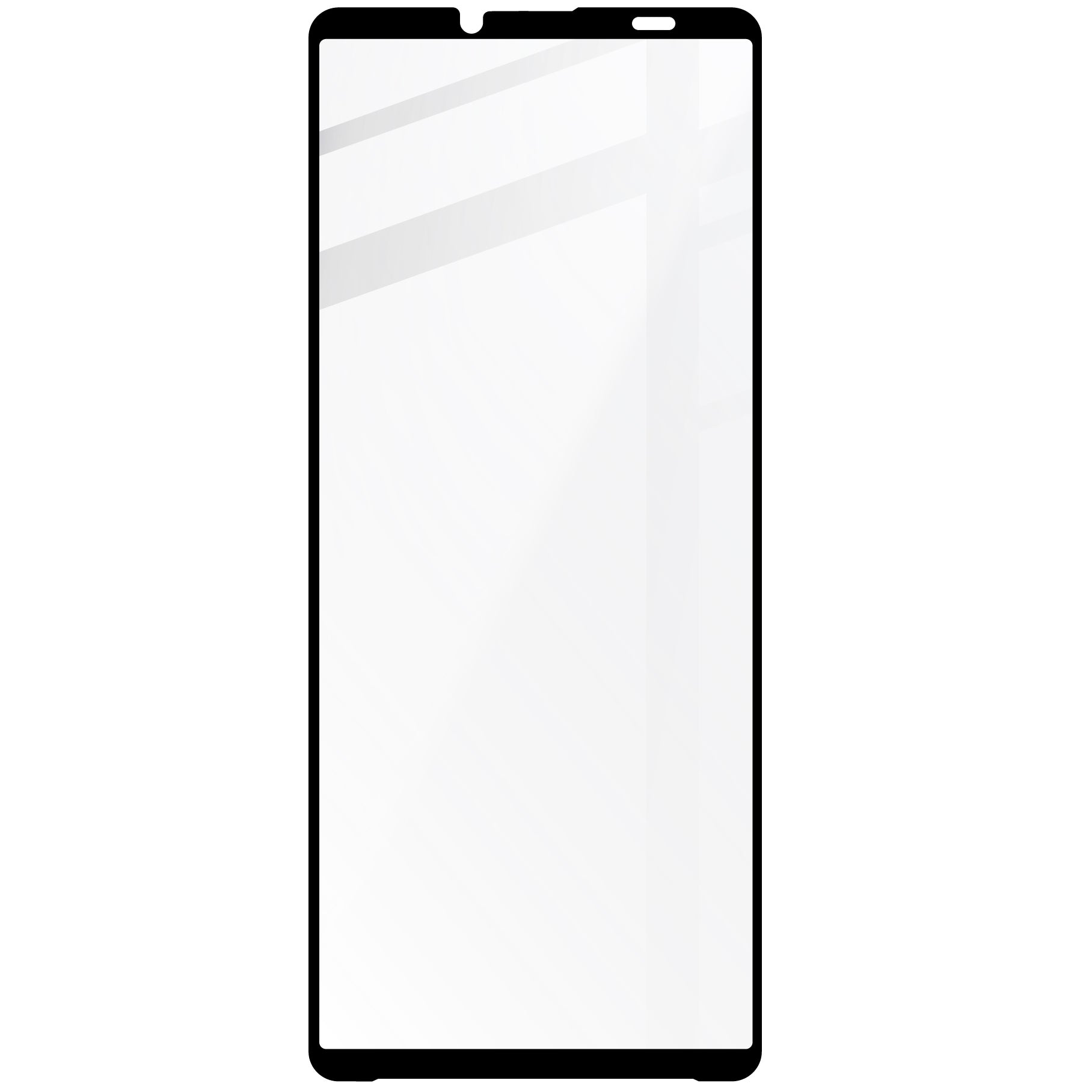 Gehärtetes Glas für Sony Xperia 10 VI, Bizon Glass Edge 2, Schwarz