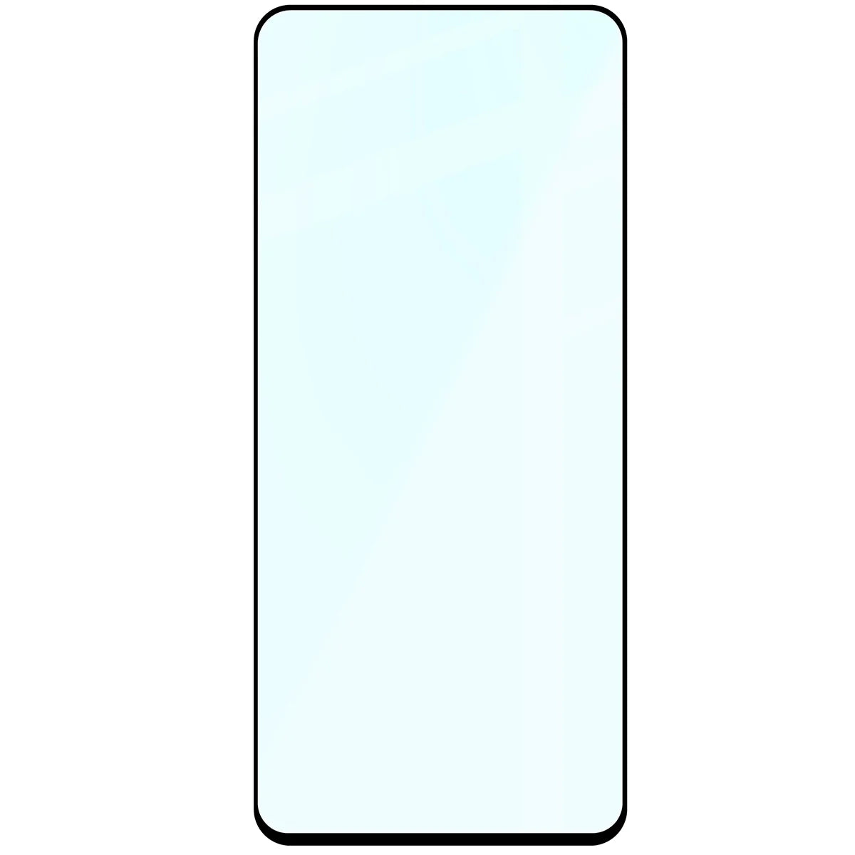 Gehärtetes Glas für Motorola Moto G57 Power / G67 Power, Bizon Glass Edge, Schwarzer Rahmen
