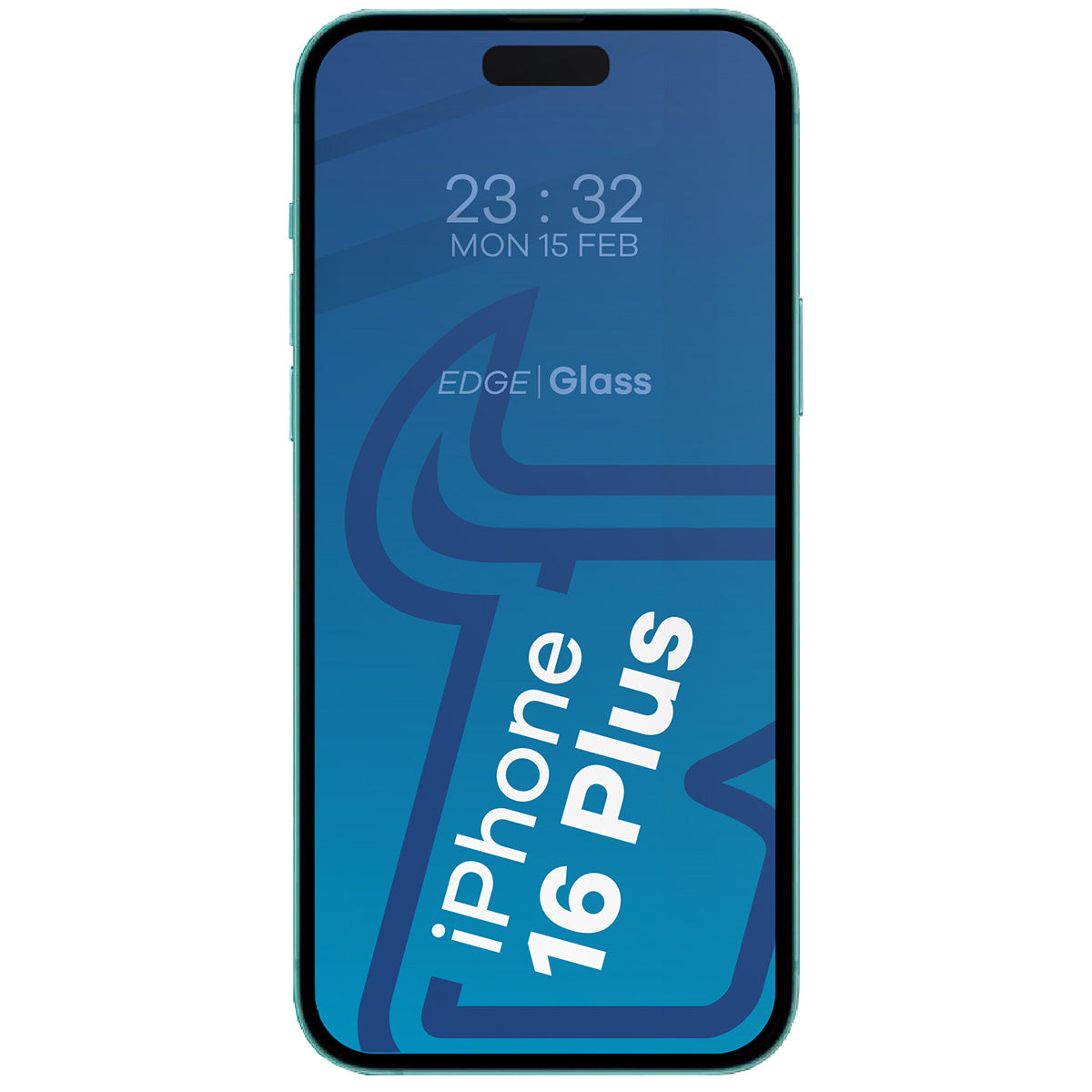 Gehärtetes Glas - 2 Stück + Kameraschutz für iPhone 16 Plus, Bizon Glass Edge 2 Pack, Schwarz