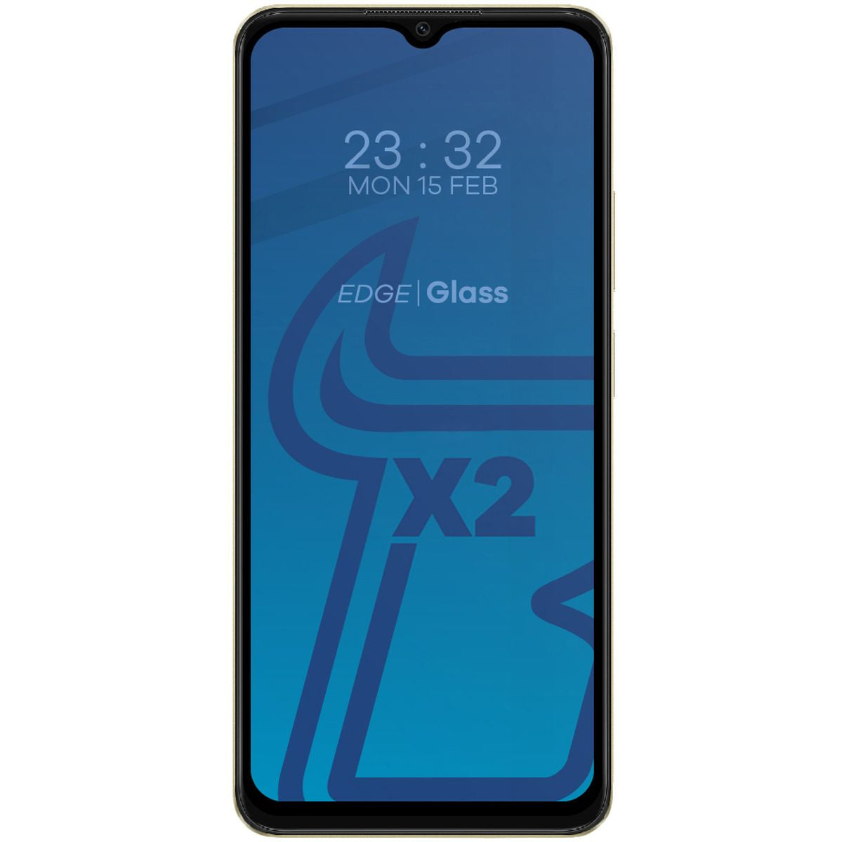 Gehärtetes Glas 2 Stück + Kameraschutz für Oppo A38 4G, Bizon Glass Edge 2 Pack, Schwarz