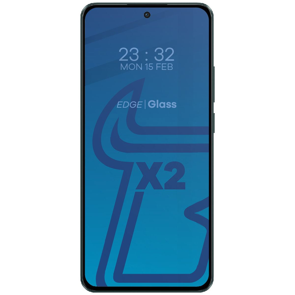 Gehärtetes Glas 2 Stück + Kameraschutz für Oppo Reno11 F 5G, Bizon Glass Edge Pack, Schwarz
