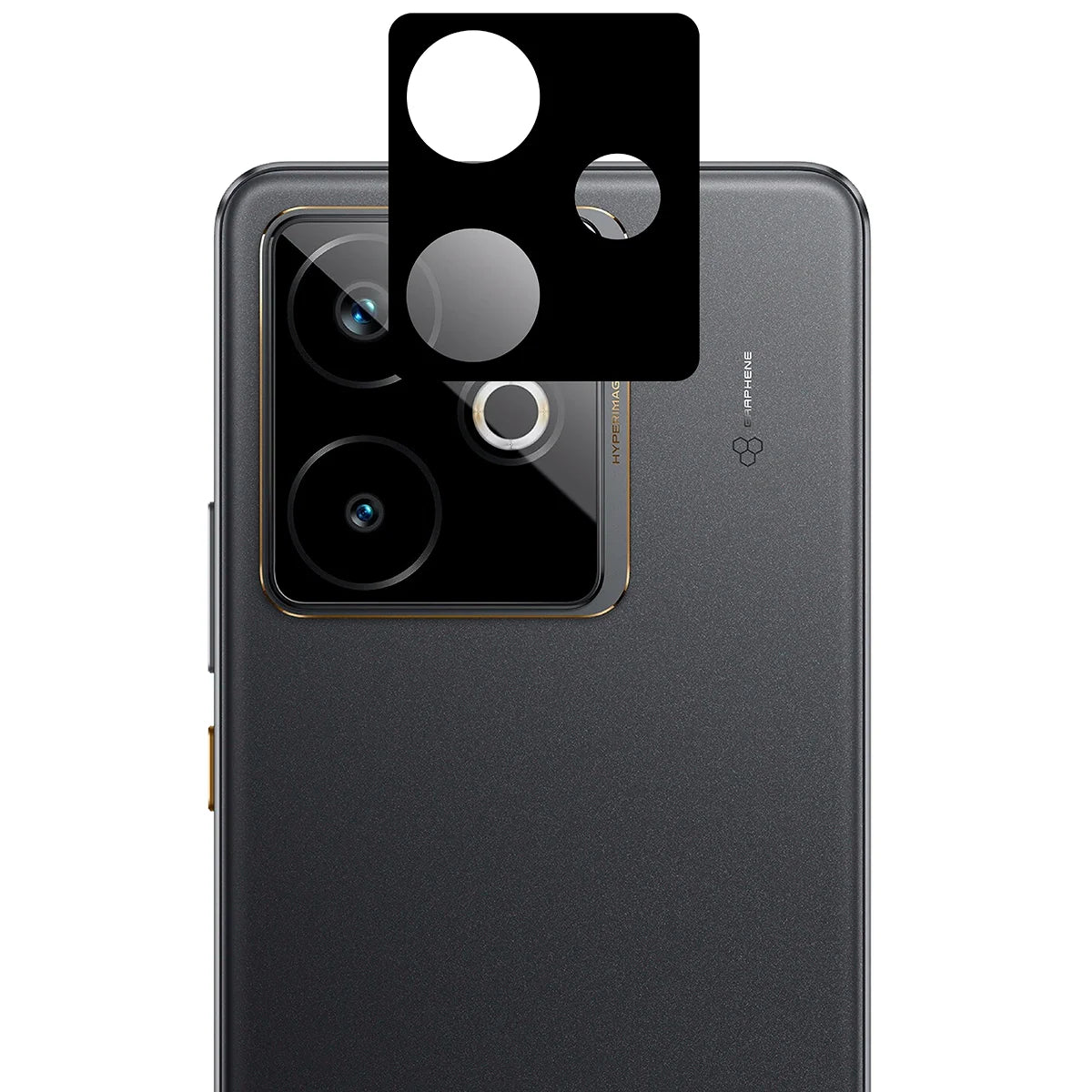 Gehärtetes Glas - 2 Stück + Kameraschutz für Realme GT 7 / 7T, Bizon Glass Edge 2 Pack, Schwarz