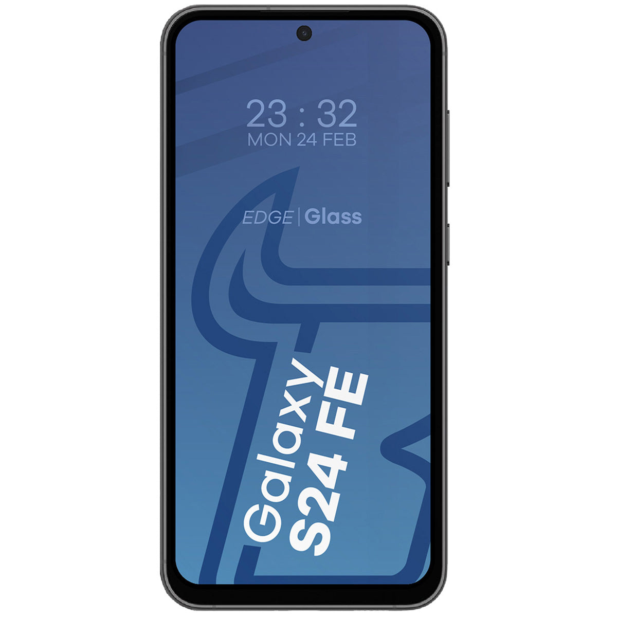 Gehärtetes Glas - 2 Stück + Kameraschutz für Galaxy S24 FE, Bizon Glass Edge 2 Pack, Schwarz
