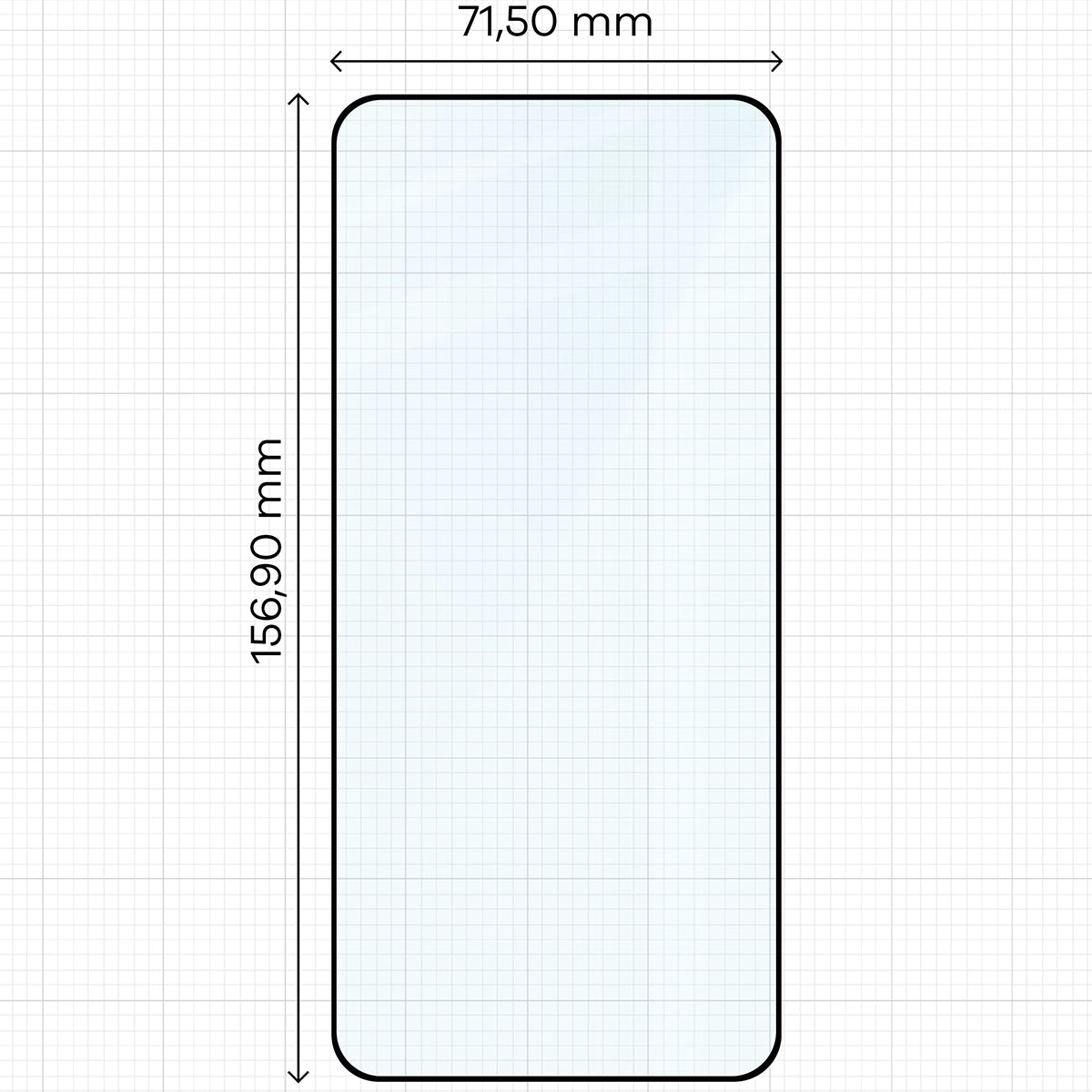 Gehärtetes Glas - 2 Stück + Kameraschutz für Xiaomi Poco F7 Pro, Bizon Glass Edge 2 Pack, Schwarz