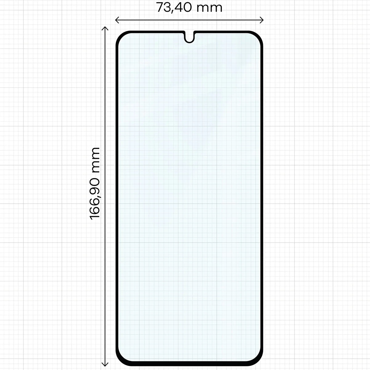 Gehärtetes Glas - 2 Stück + Kameraschutz für Xiaomi Redmi A5 4G / POCO C71 4G, Bizon Glass Edge 2 Pack, Schwarz