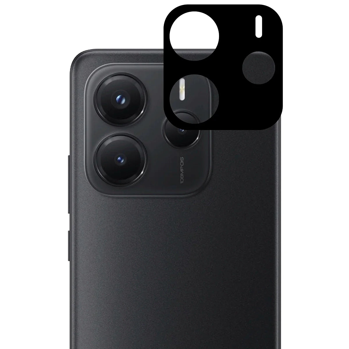 Gehärtetes Glas - 2 Stück + Kameraschutz für Xiaomi Redmi Note 14 5G, Bizon Glass Edge Pack, Schwarz