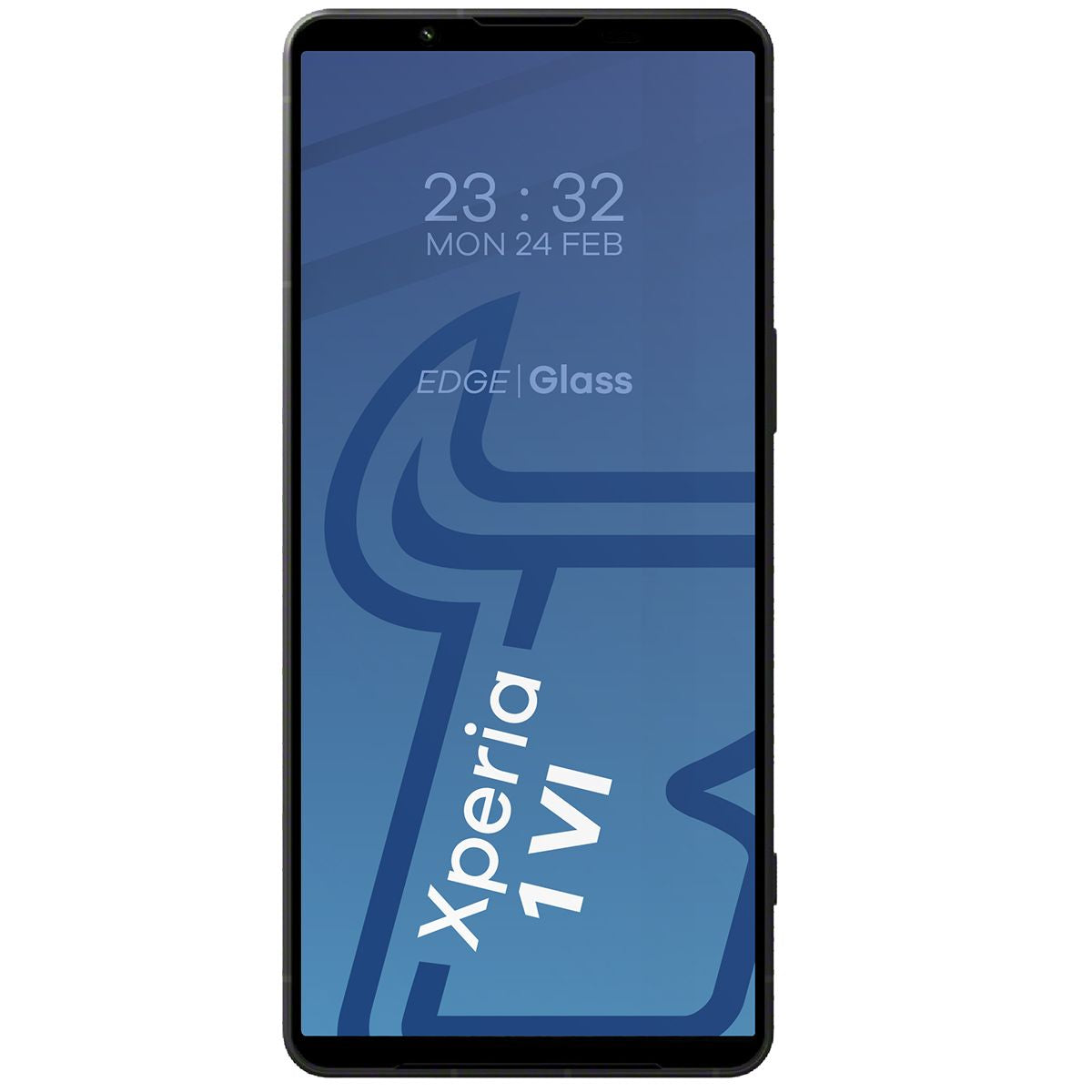 Gehärtetes Glas 2 Stück + Kameraschutz für Sony Xperia 1 VI, Bizon Glass Edge 2 Pack, Schwarz