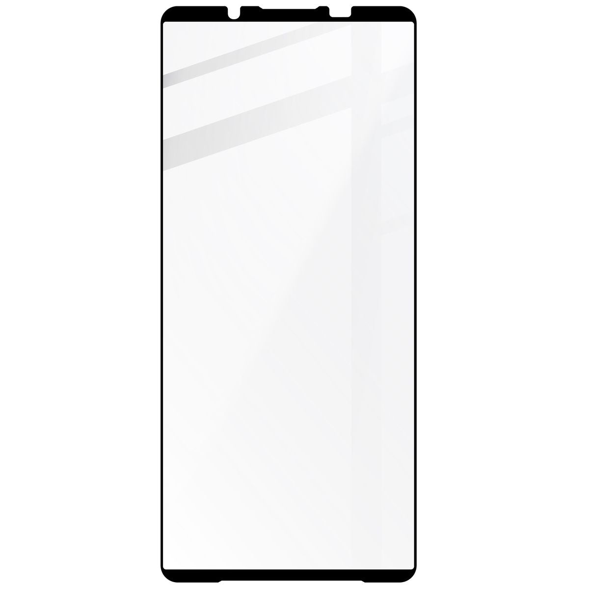 Gehärtetes Glas 2 Stück + Kameraschutz für Sony Xperia 1 VI, Bizon Glass Edge 2 Pack, Schwarz