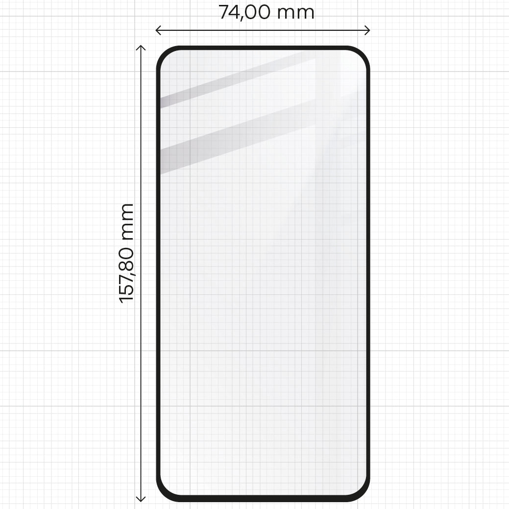 Gehärtetes Glas 2 Stück + Kameraschutz für Galaxy A55 5G, Bizon Glass Edge Pack, Schwarz