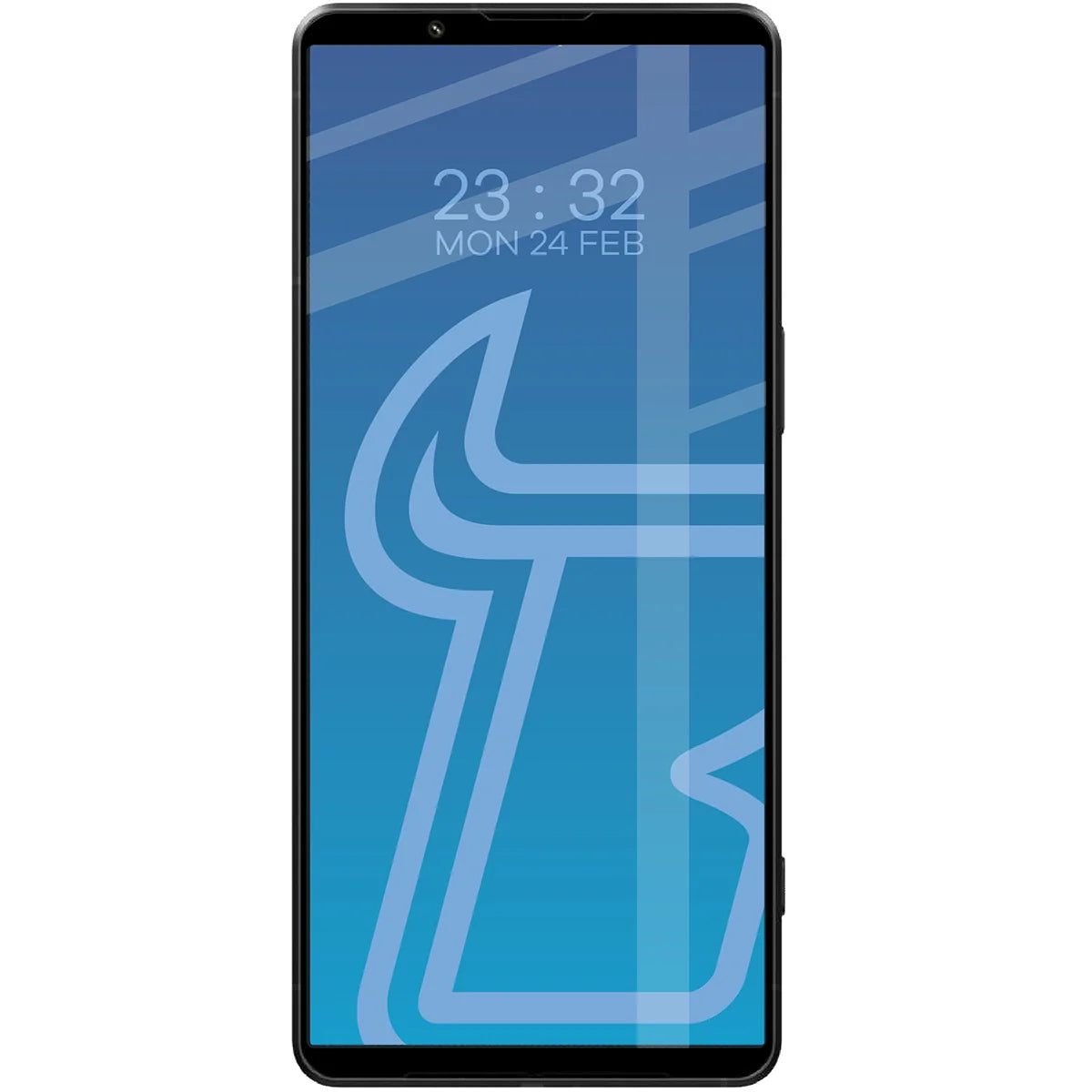 Gehärtetes Glas für Xperia 1 VII, Bizon Glass Edge 2, Schwarzer Rahmen