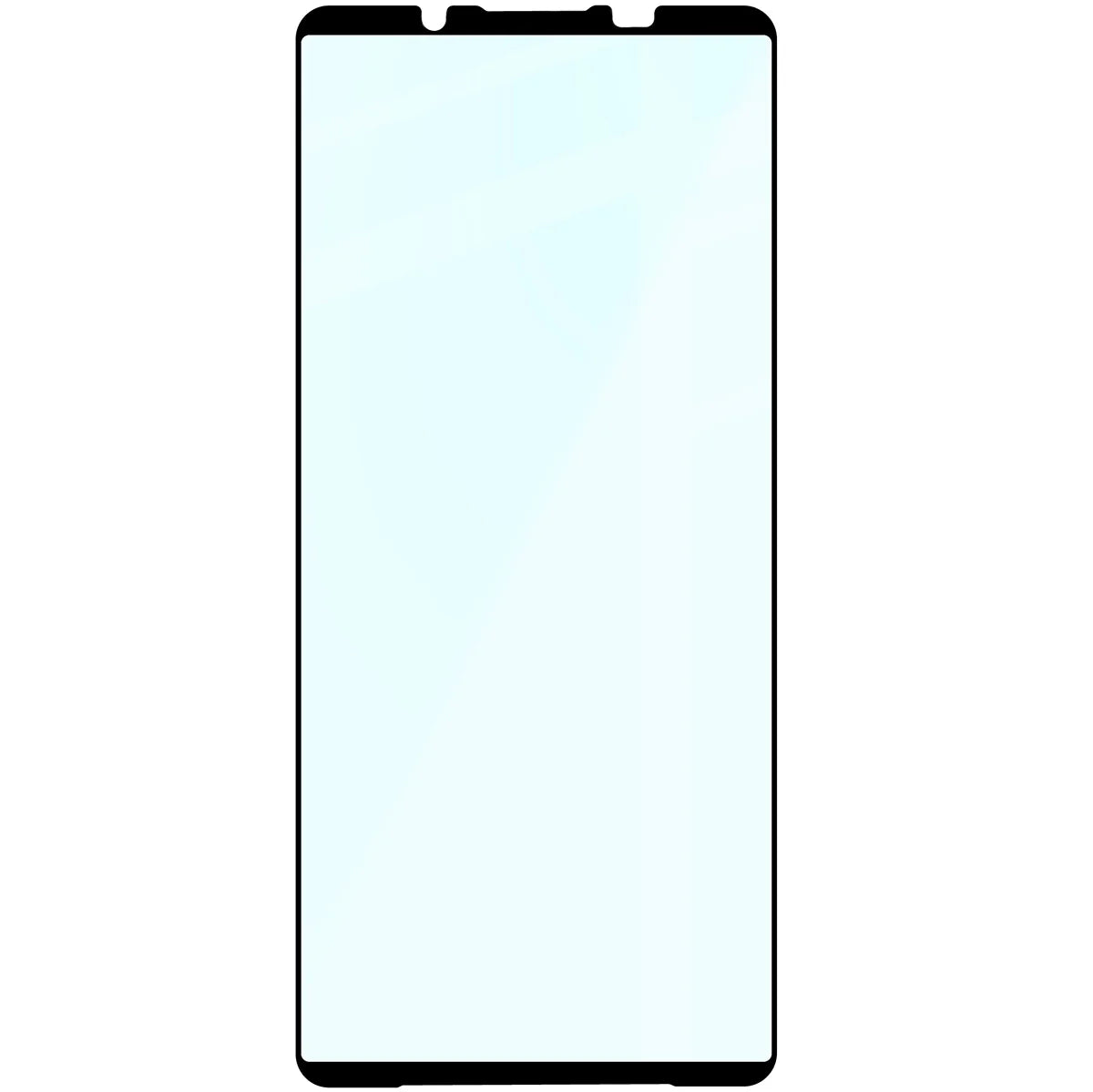 Gehärtetes Glas für Xperia 1 VII, Bizon Glass Edge 2, Schwarzer Rahmen