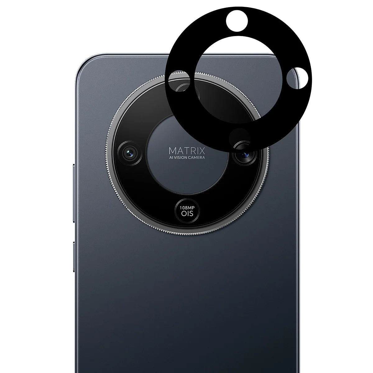 Gehärtetes Glas - 2 Stück + Kameraschutz für Honor Magic8 Lite, Bizon Glass Edge Pack, Schwarz
