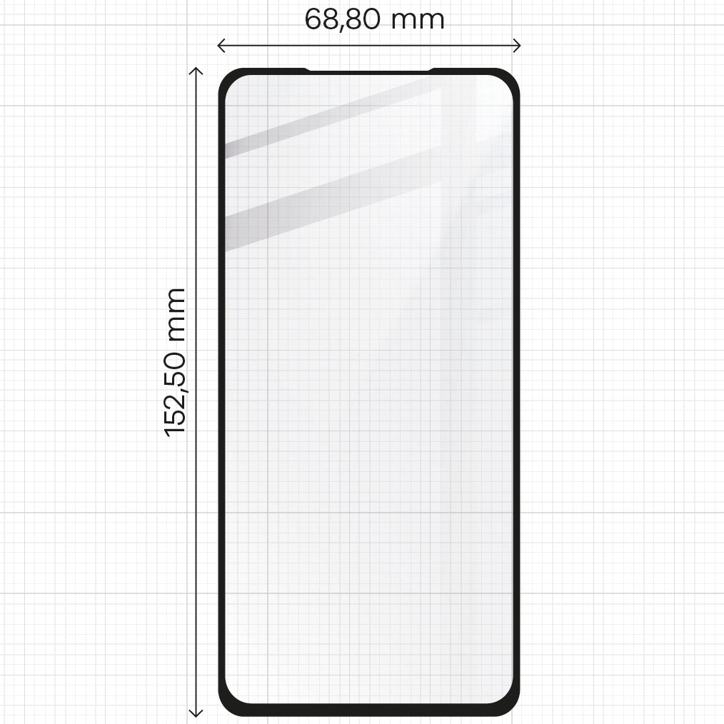 Gehärtetes Glas Bizon Glass Edge - 2 Stück + Kameraschutz für Google Pixel 6, Schwarz