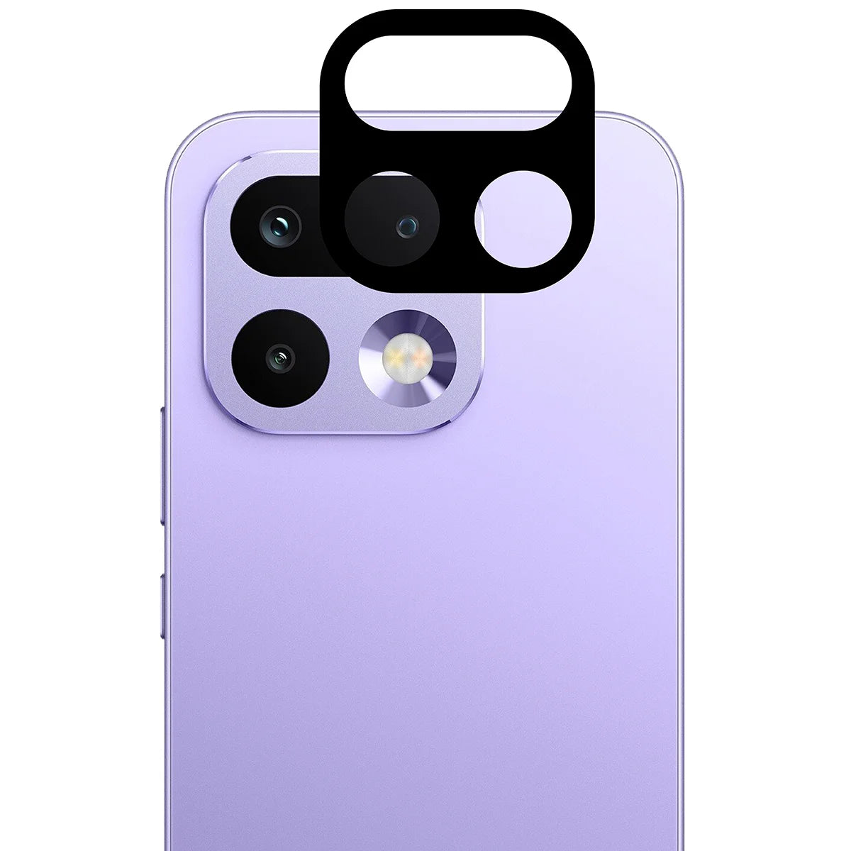 Gehärtetes Glas - 2 Stück + Kameraschutz für Realme 16 Pro 5G, Bizon Glass Edge Pack, Schwarz