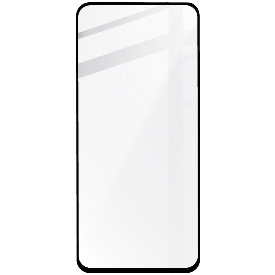 Gehärtetes Glas Bizon Glass Edge - 2 Stück + Kameraschutz für Xiaomi Redmi Note 10 5G, Schwarz