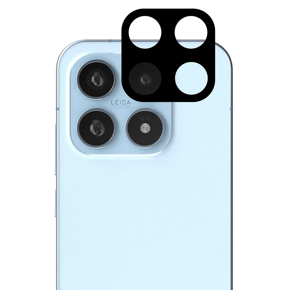 Gehärtetes Glas - 2 Stück + Kameraschutz für Xiaomi 17, Bizon Glass Edge Pack, Schwarz