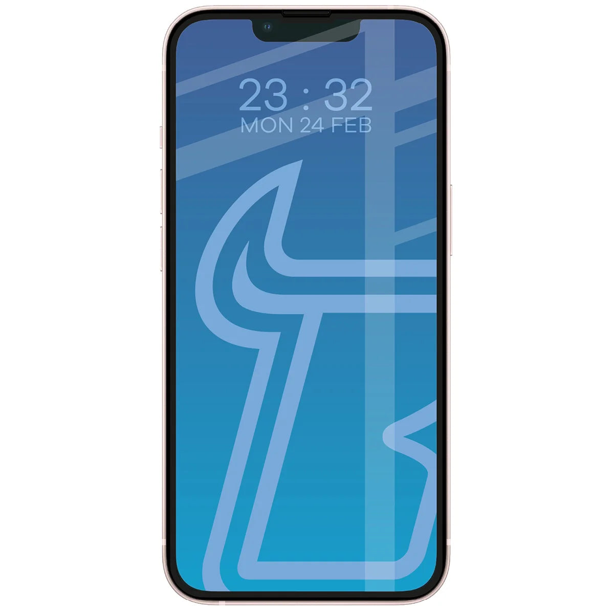 Gehärtetes Glas für iPhone 13 / 13 Pro, Bizon Glass Edge Duo, Schwarzer Rahmen, 2 Stück