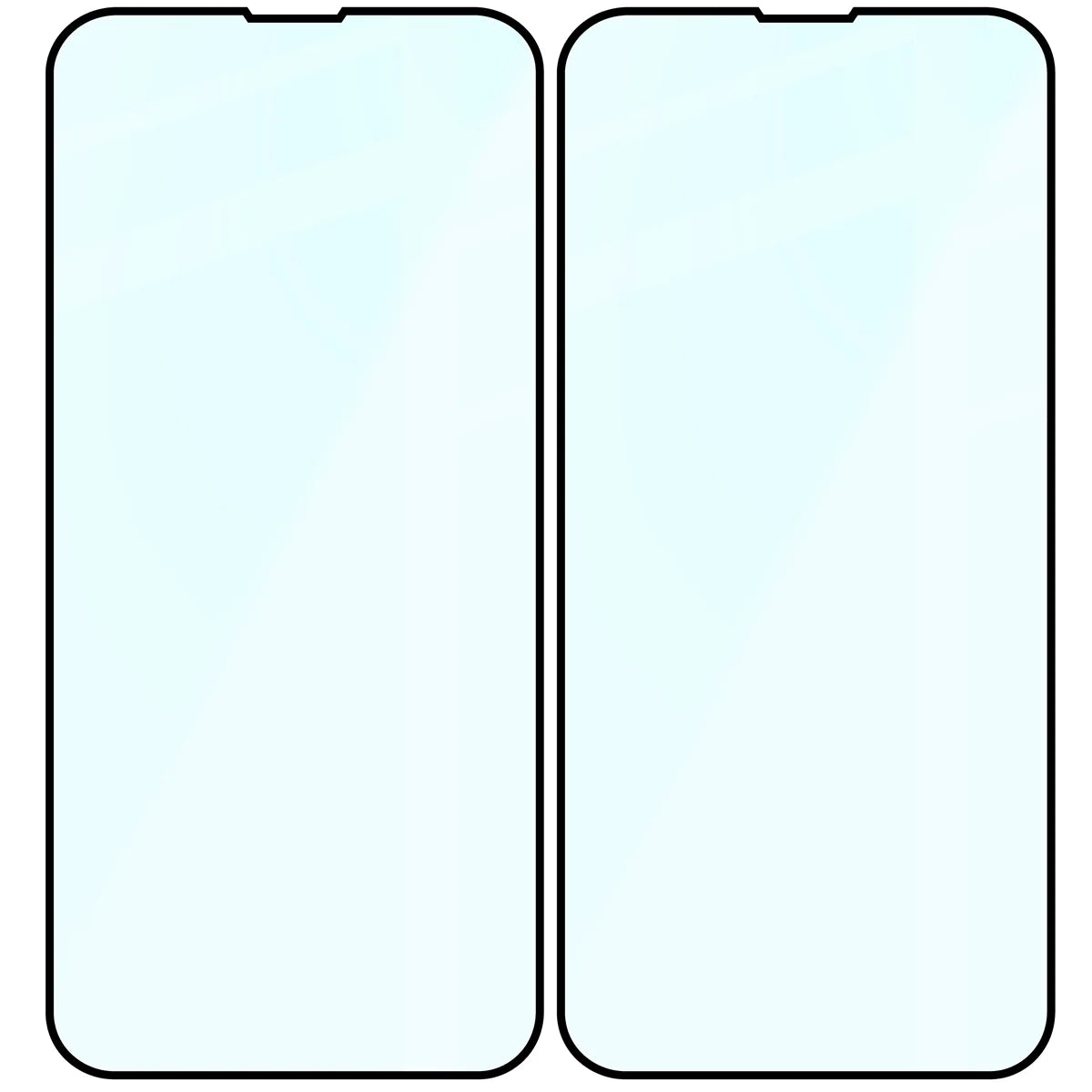 Gehärtetes Glas für iPhone 13 Pro Max, Bizon Glass Edge Duo, Schwarzer Rahmen, 2 Stück