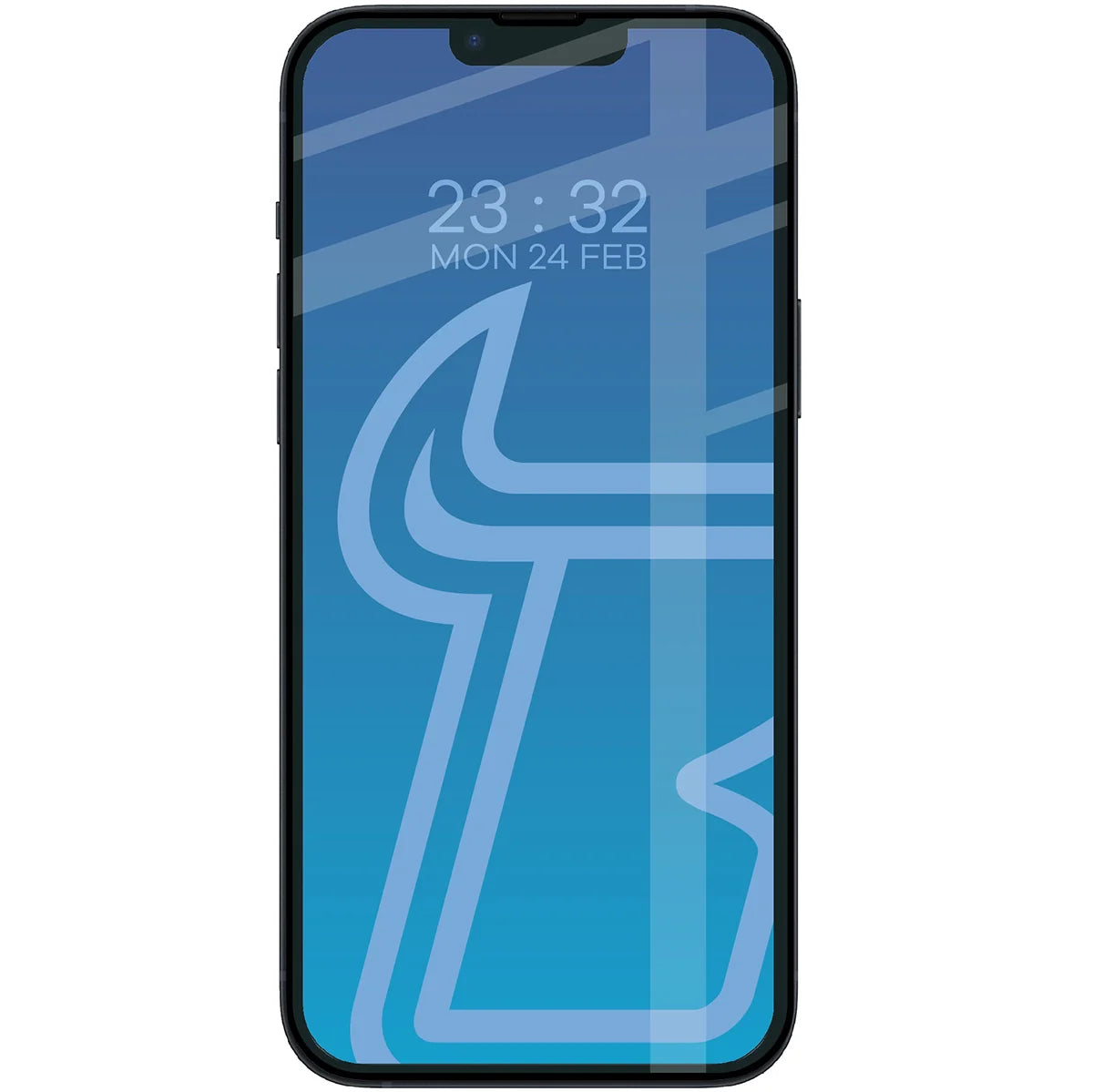 Gehärtetes Glas für iPhone 14 Plus / 13 Pro Max, Bizon Glass Edge Duo, Schwarzer Rahmen, 2 Stück