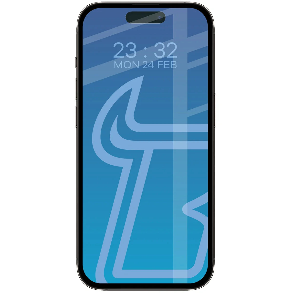 Gehärtetes Glas für iPhone 14 Pro, Bizon Glass Edge Duo, Schwarzer Rahmen, 2 Stück