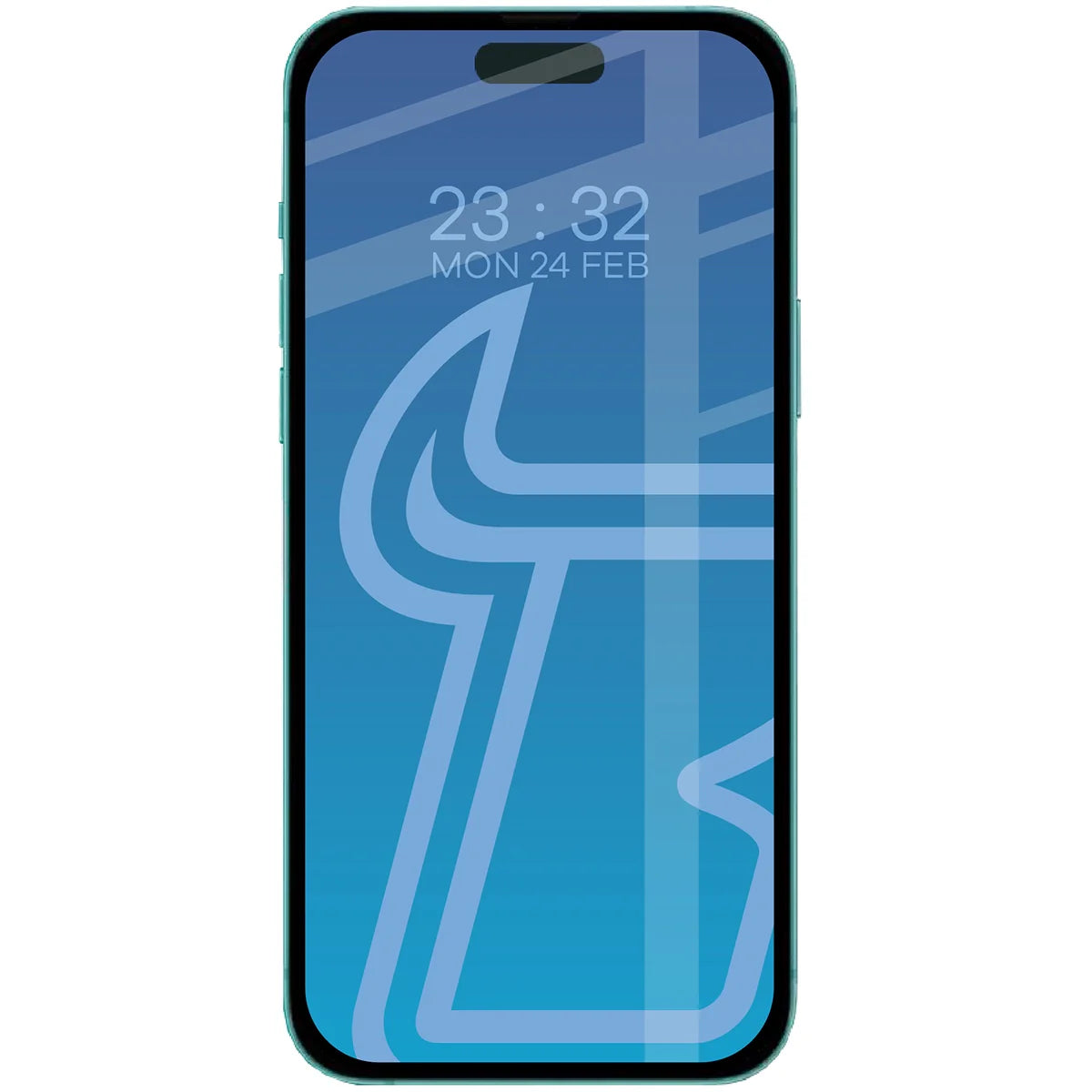 Gehärtetes Glas für iPhone 15 / 16, Bizon Glass Edge Duo, Schwarzer Rahmen, 2 Stück