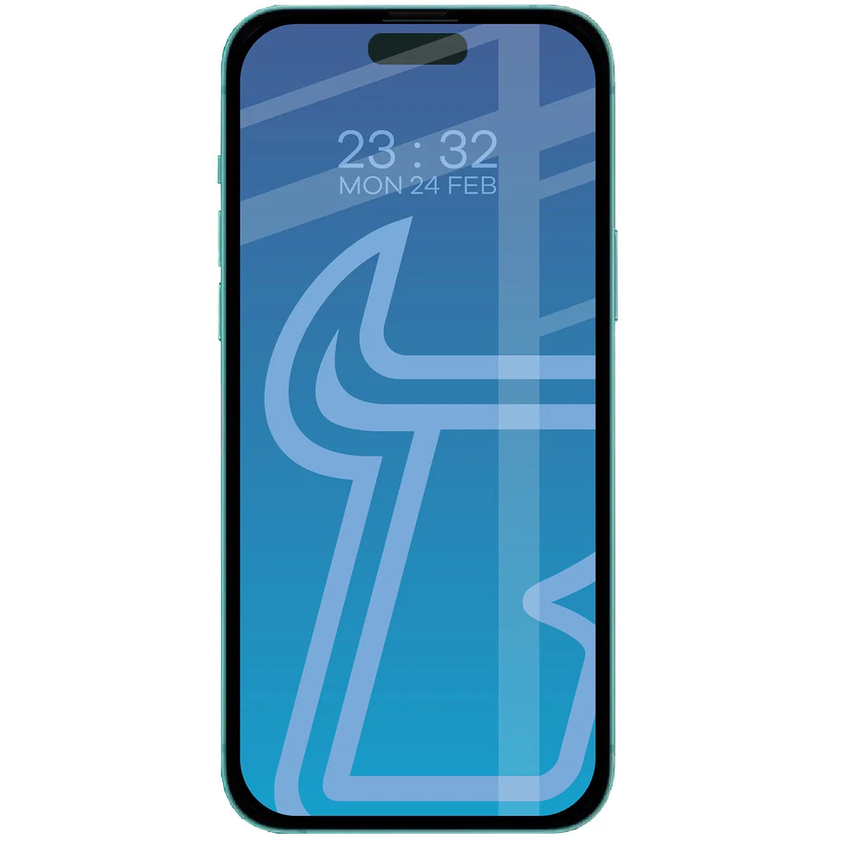 Gehärtetes Glas für iPhone 15 Plus / 16 Plus, Bizon Glass Edge Duo, Schwarzer Rahmen, 2 Stück