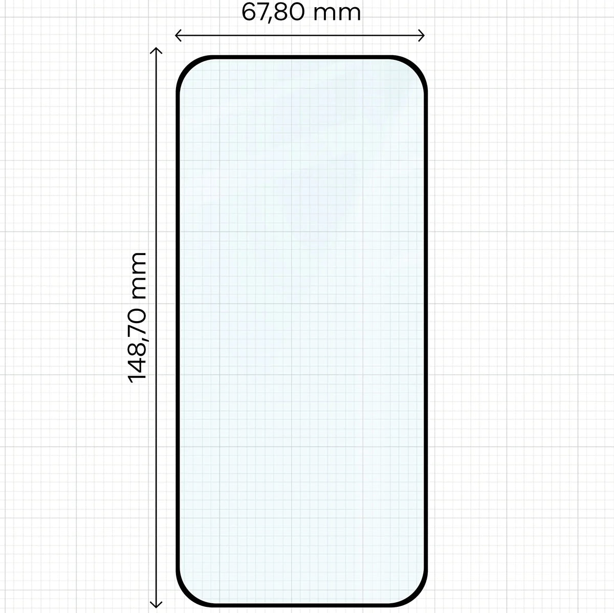 Gehärtetes Glas für Google Pixel 10 / 10 Pro / 9 / 9 Pro, Bizon Glass Edge Duo, Schwarzer Rahmen, 2 Stück
