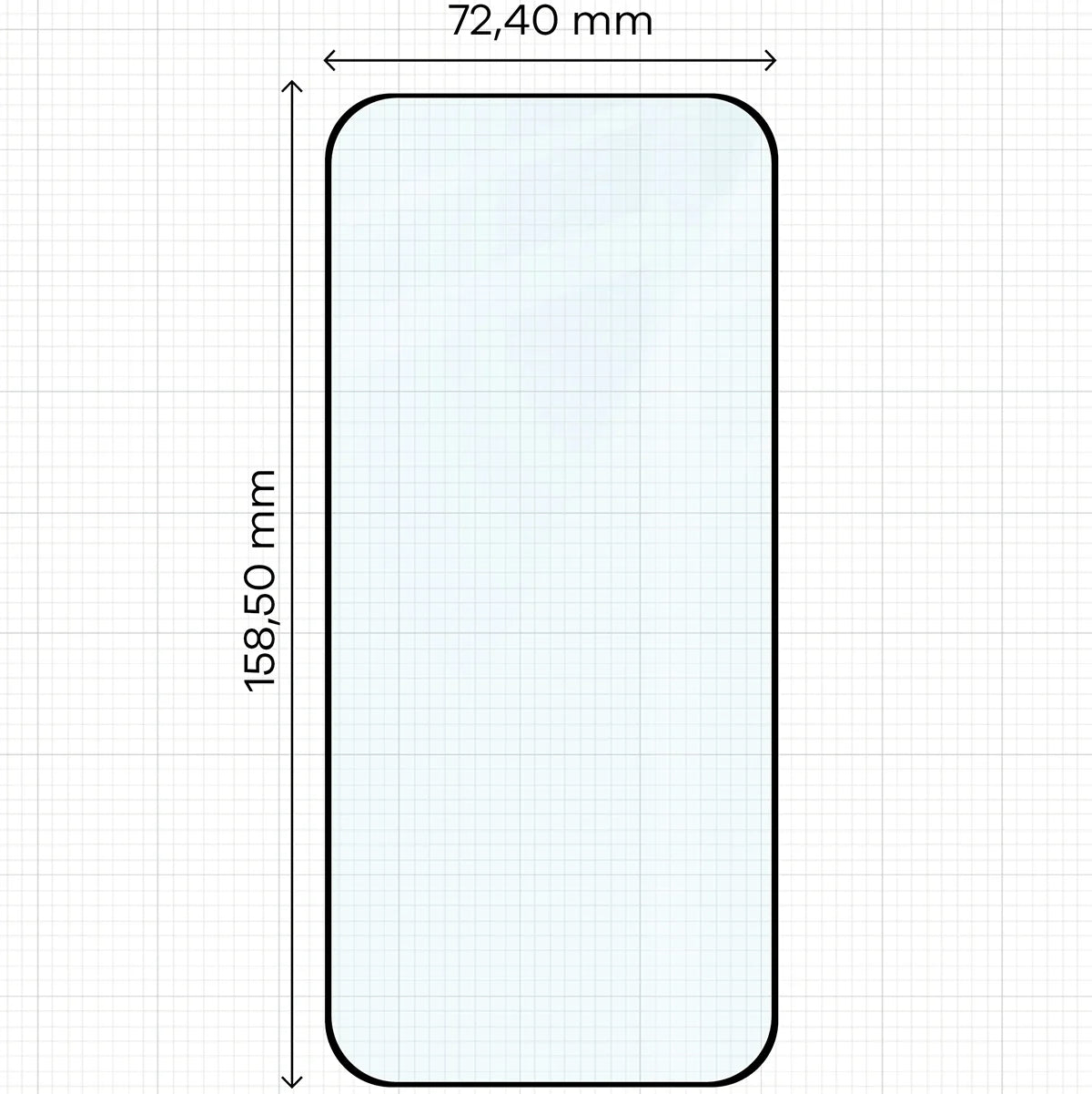 Gehärtetes Glas für Google Pixel 10 Pro XL / 9 Pro XL, Bizon Glass Edge Duo, Schwarzer Rahmen, 2 Stück