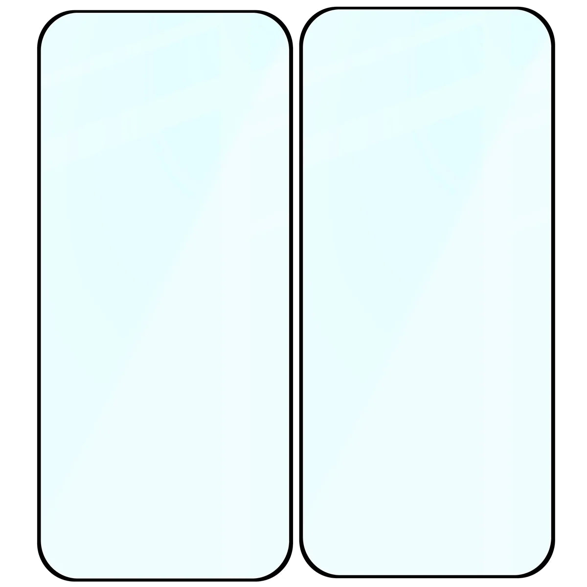 Gehärtetes Glas für Google Pixel 10 Pro XL / 9 Pro XL, Bizon Glass Edge Duo, Schwarzer Rahmen, 2 Stück