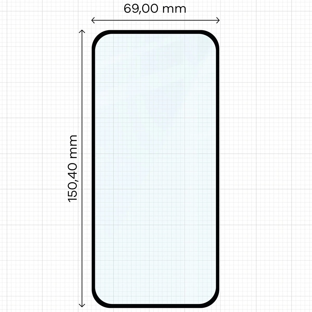 Gehärtetes Glas für Google Pixel 9a, Bizon Glass Edge Duo, Schwarzer Rahmen, 2 Stück