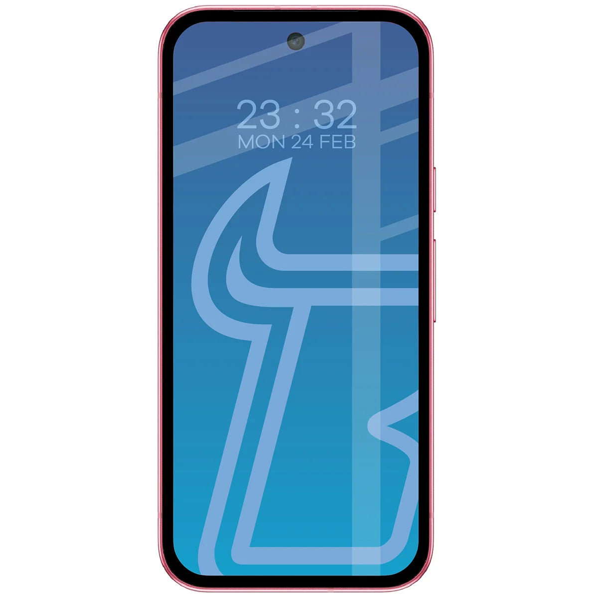 Gehärtetes Glas für Google Pixel 9a, Bizon Glass Edge Duo, Schwarzer Rahmen, 2 Stück