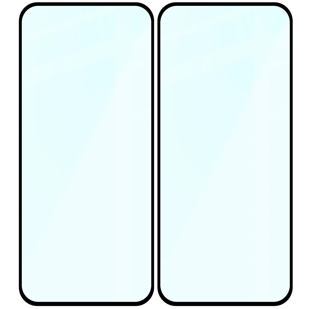 Gehärtetes Glas für Honor 400 Lite, Bizon Glass Edge Duo, Schwarzer Rahmen, 2 Stück