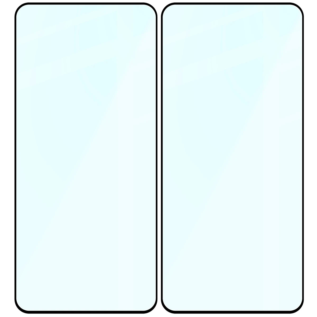 Gehärtetes Glas für Motorola Edge 70 Max, Bizon Glass Edge Duo, Schwarzer Rahmen, 2 Stück (4/4)
