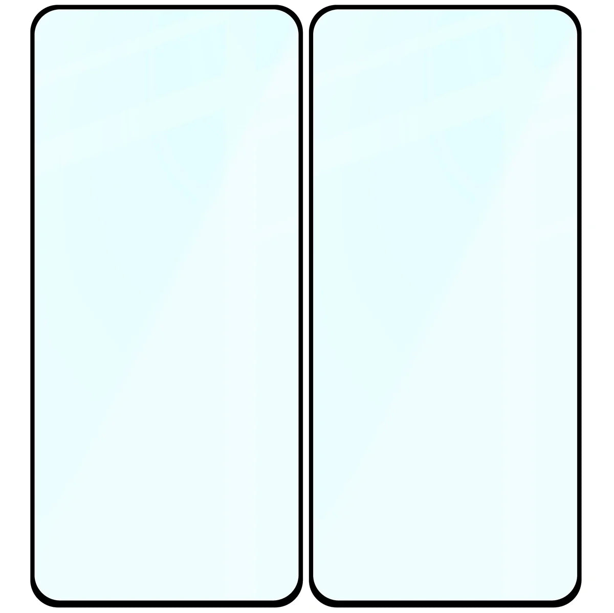 Gehärtetes Glas für Motorola Moto G86 5G / G86 Power 5G, Bizon Glass Edge Duo, Schwarzer Rahmen, 2 Stück