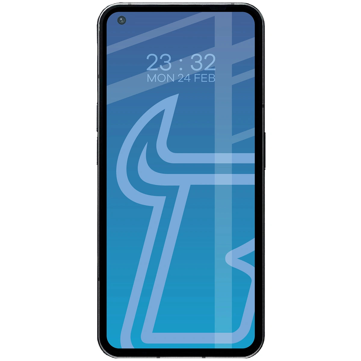 Gehärtetes Glas für Nothing Phone 1, Bizon Glass Edge Duo, Schwarzer Rahmen, 2 Stück