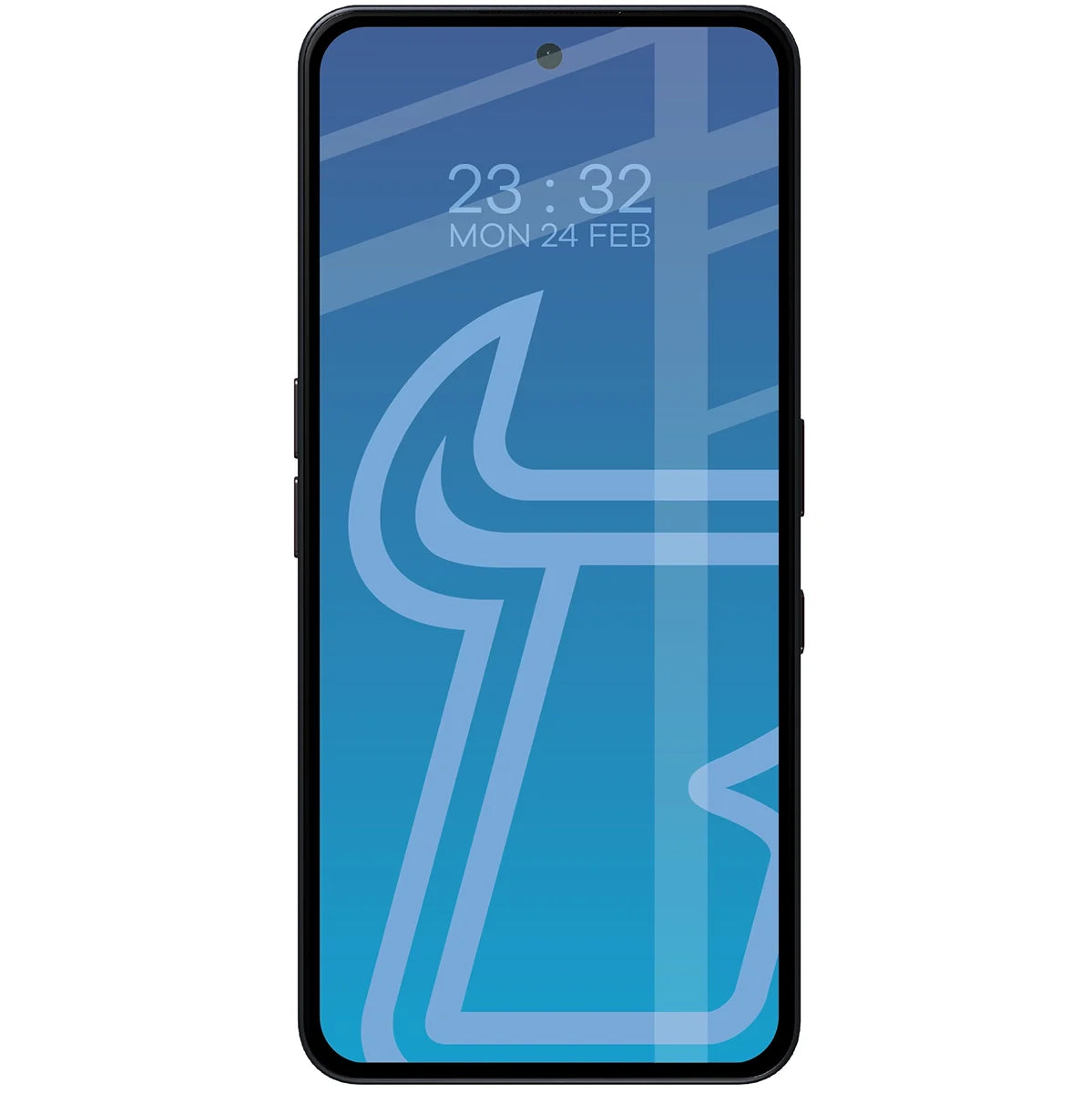 Gehärtetes Glas für Nothing Phone (3a) / (3a) Pro / CMF Phone 2 Pro, Bizon Glass Edge Duo, Schwarzer Rahmen, 2 Stück