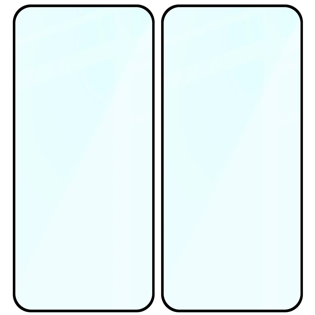 Gehärtetes Glas für Nothing Phone (4b), Bizon Glass Edge Duo, Schwarzer Rahmen, 2 Stück (4/4)