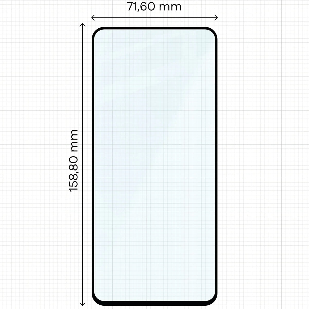 Gehärtetes Glas für OnePlus Nord 3, Bizon Glass Edge Duo, Schwarzer Rahmen, 2 Stück