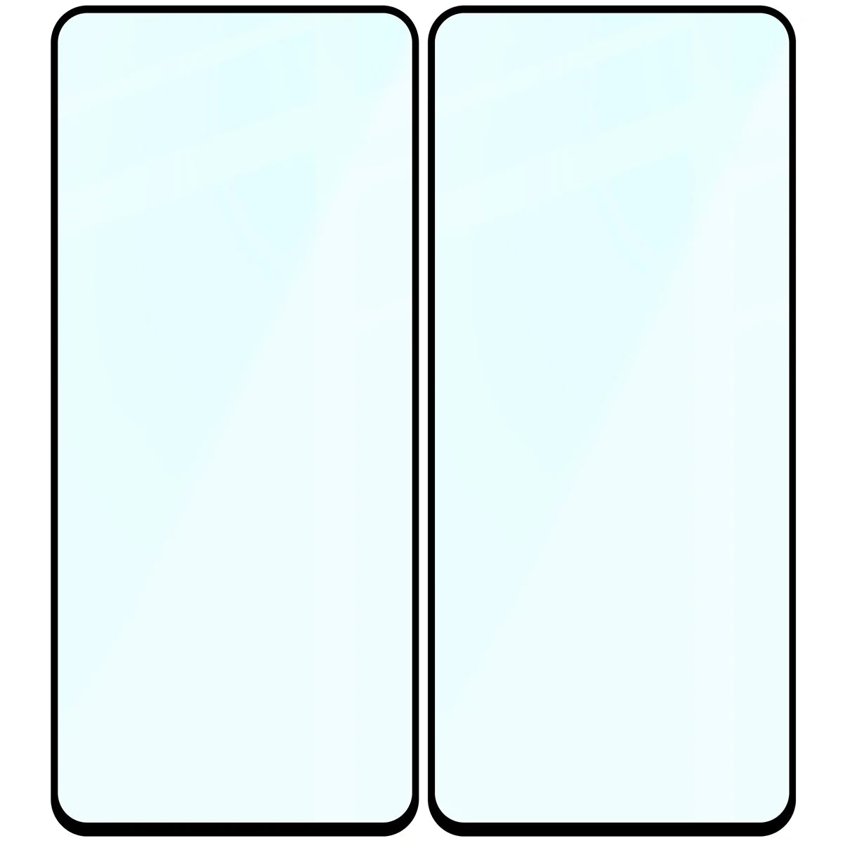 Gehärtetes Glas für OnePlus Nord 3, Bizon Glass Edge Duo, Schwarzer Rahmen, 2 Stück
