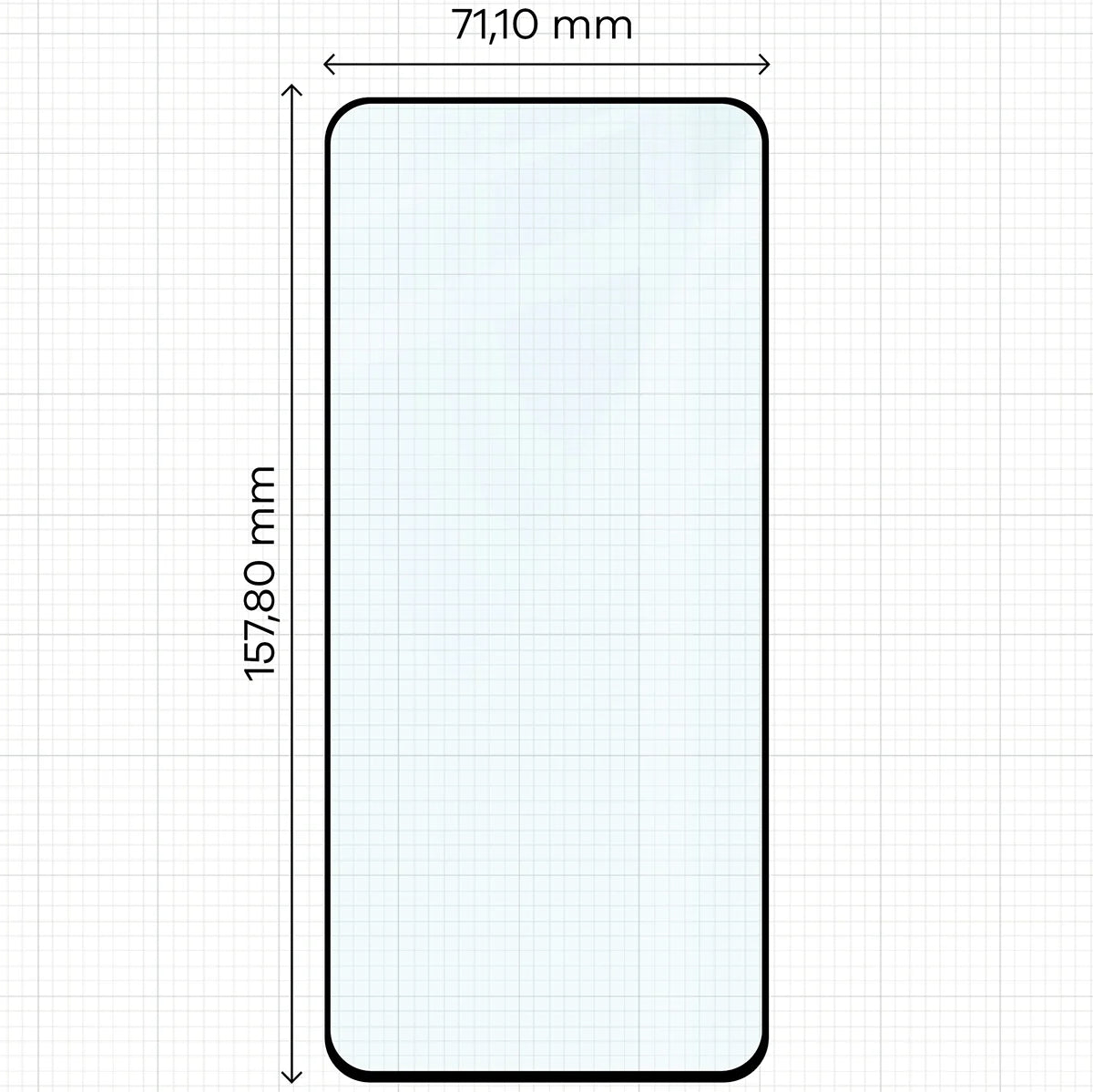 Gehärtetes Glas für Realme 12 Plus, Bizon Glass Edge Duo, Schwarzer Rahmen, 2 Stück