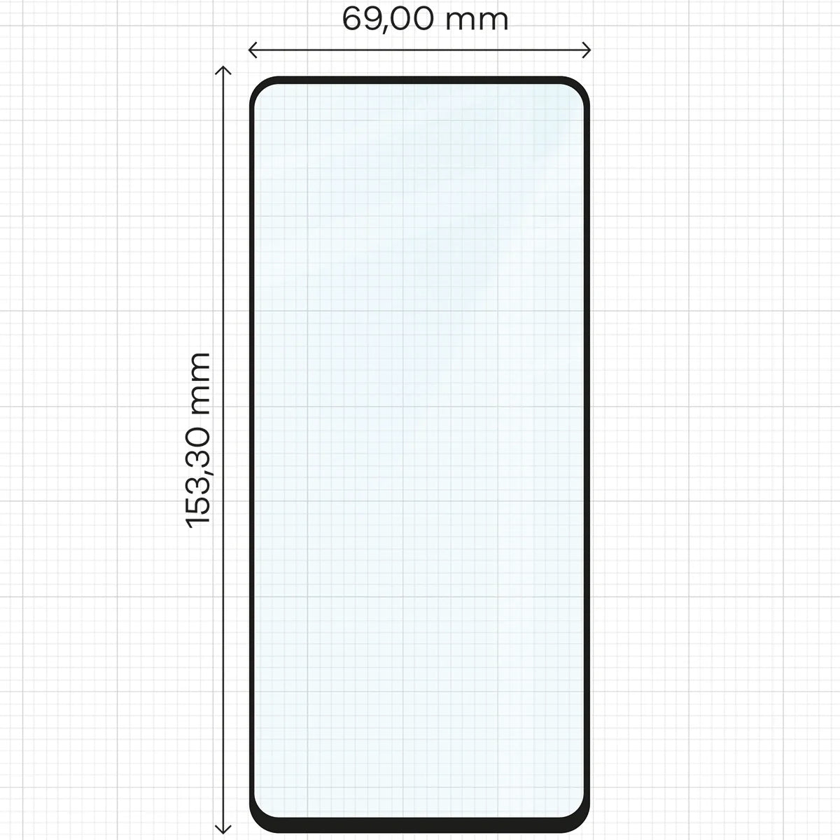 Gehärtetes Glas für Galaxy A52s / A52 4G/5G, Bizon Glass Edge Duo, Schwarzer Rahmen, 2 Stück