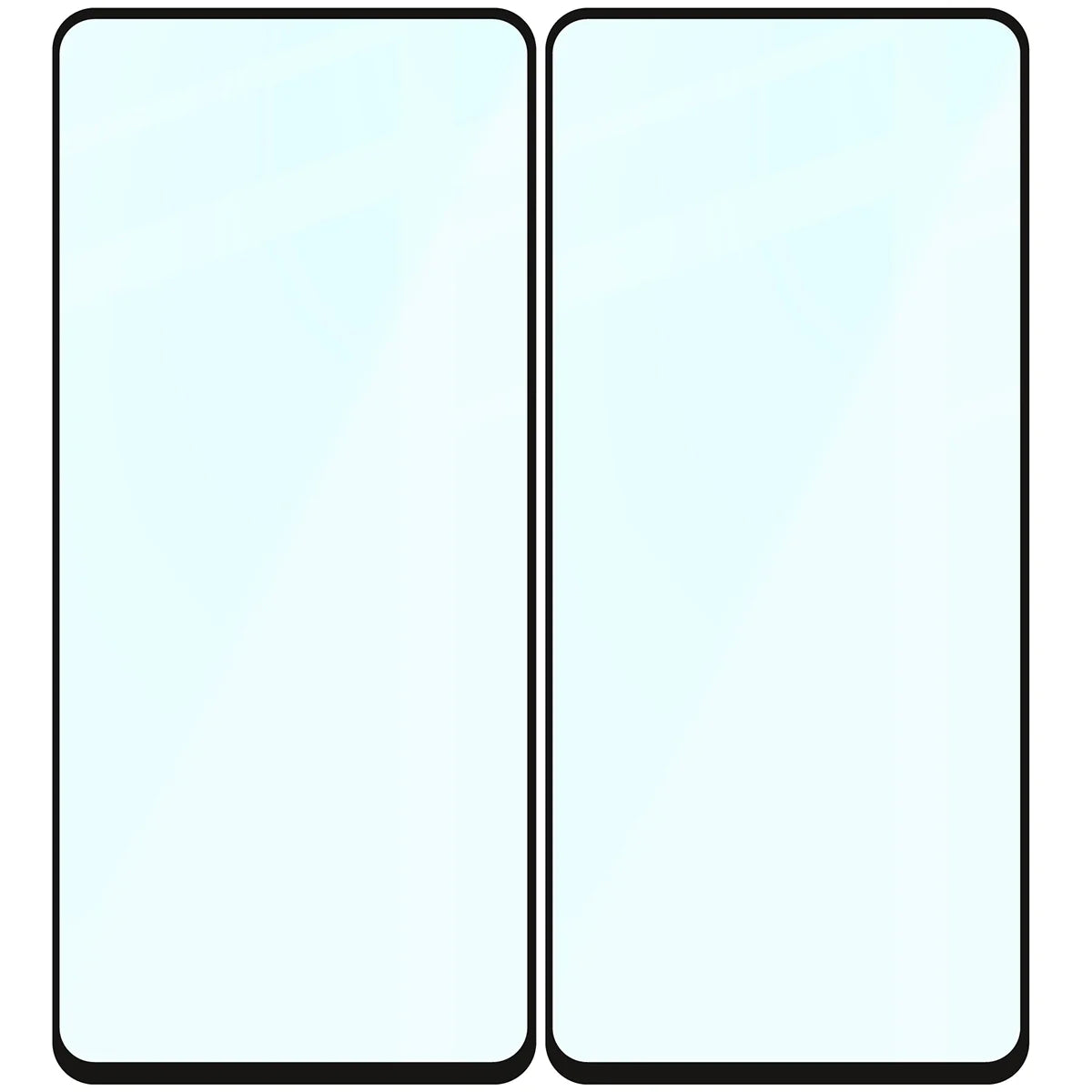Gehärtetes Glas für Galaxy A52s / A52 4G/5G, Bizon Glass Edge Duo, Schwarzer Rahmen, 2 Stück